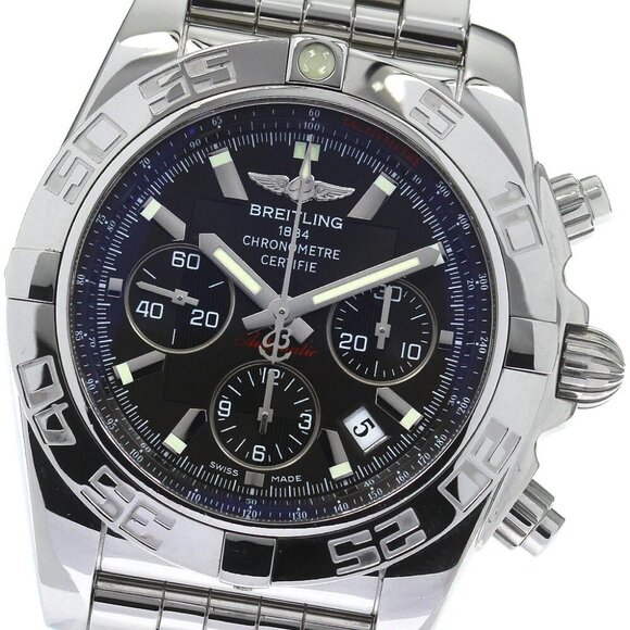 BREITLING Chronomat 44 AB0110 Date black Dial Automatic Men's Watch_810129 - Picture 5 of 7